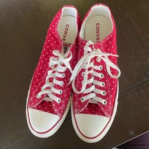 Converse All Star Chuck Taylor Red|White Stars|Unisex size men 9 or women 11